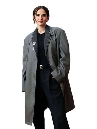 Gail Daughtry and the Celebrity Sex Pass Zoey Deutch Grey Coat