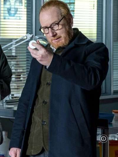 Adrian Scarborough The Chelsea Detective Blue Coat
