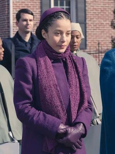 Agnes MacKenzie The Testaments S01 Purple Coat