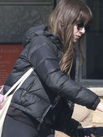Alison Brie Los Feliz Black Puffer Jacket