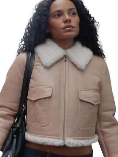 Next Gen NYC S02 Ava Dash Shearling Leather Jacket
