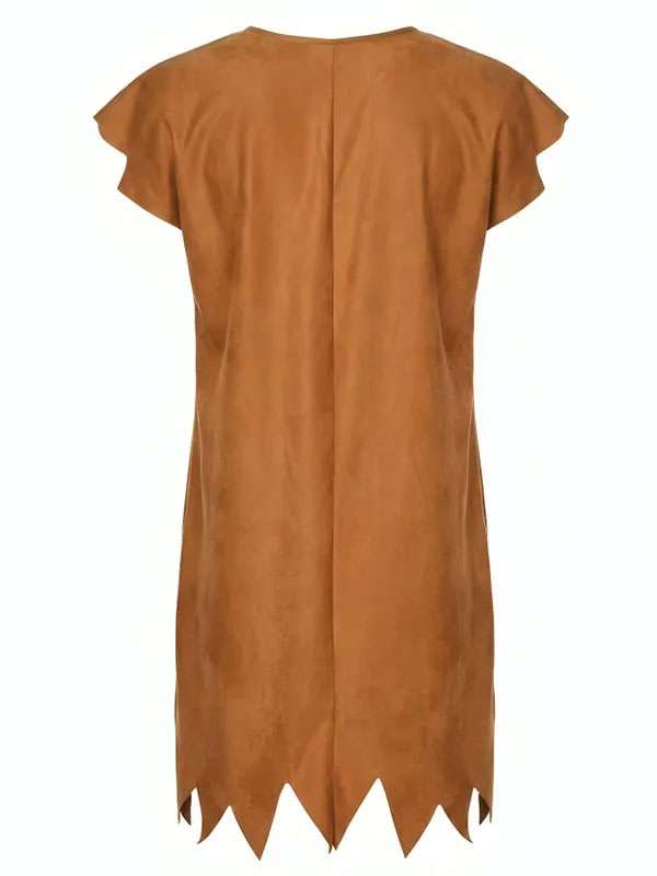 Halloween Barney Rubble Costume for Adults