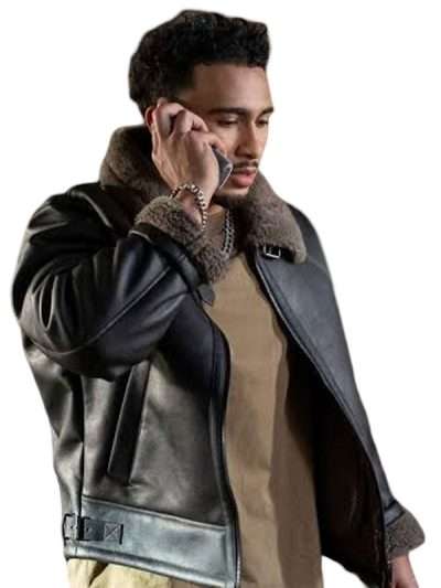 Beauty in Black Xavier Smalls Black Leather Jacket