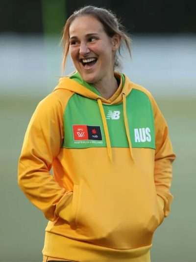 Breanna Koenen AFLW 2026 Yellow and Green Hoodie