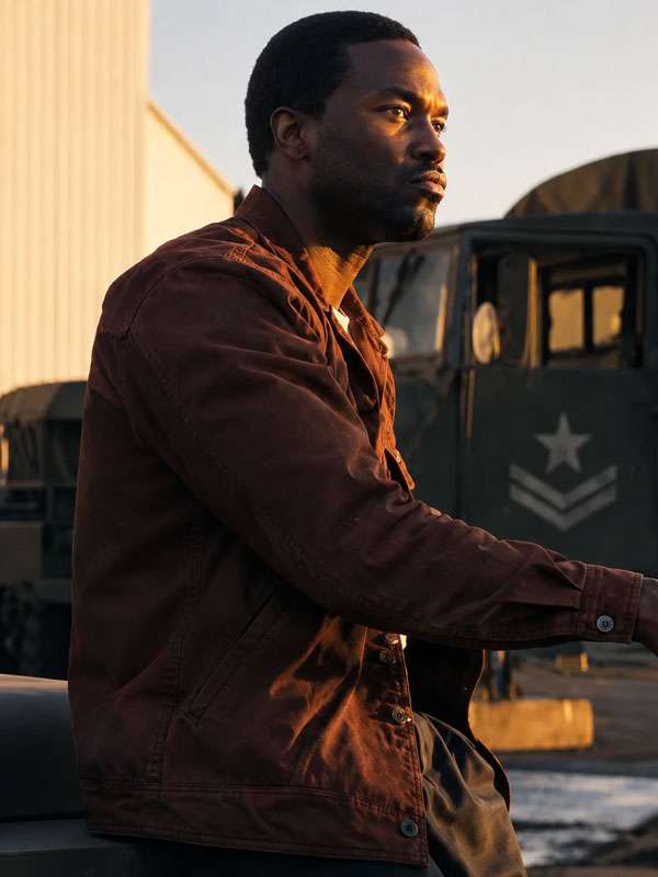 By Any Means 2026 Yahya Abdul-Mateen II Brown Cotton Jacket
