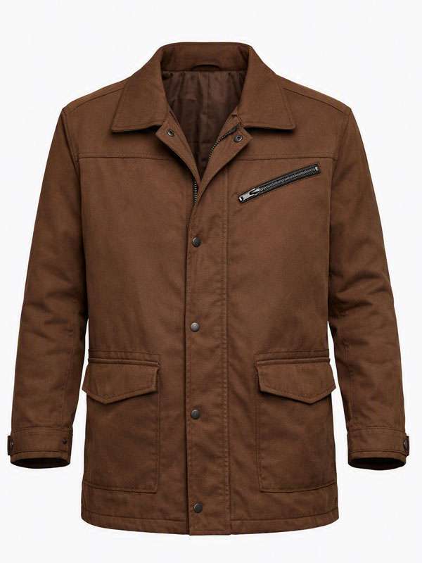 Dark Matter S02 Jimmi Simpson Brown Jacket
