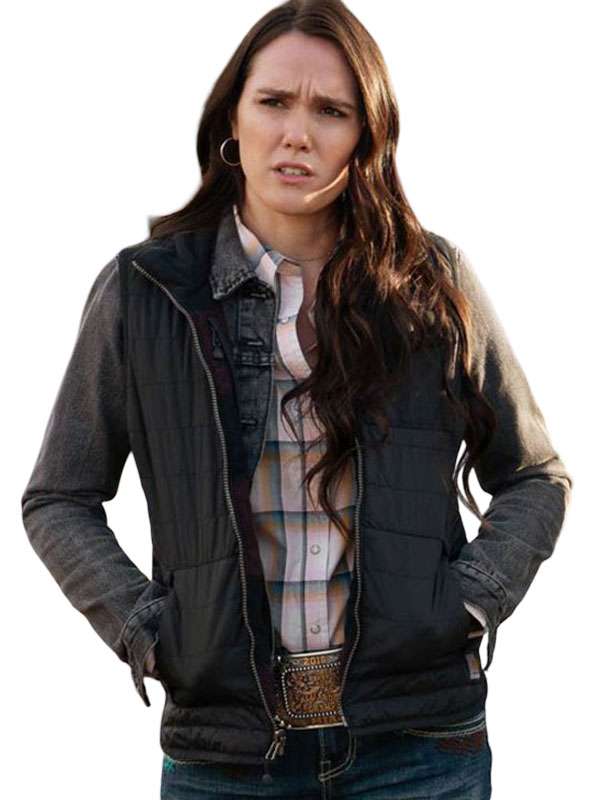 Eden Brolin Black Quilted Vest