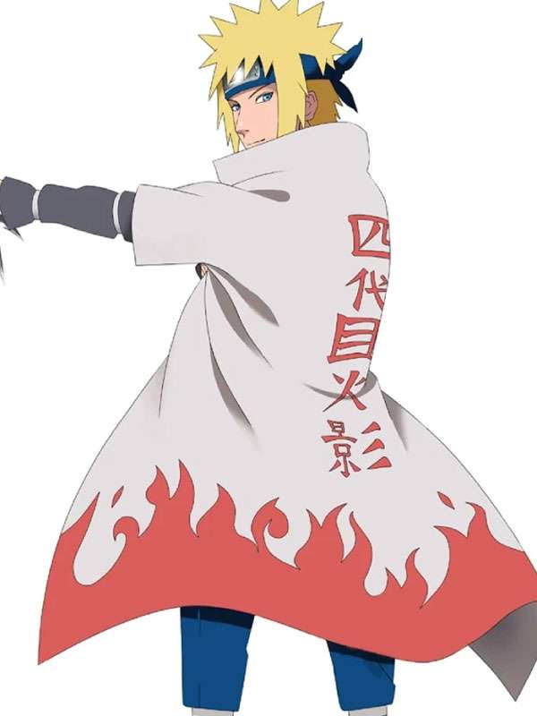 Fourth Hokage Minato Flame Print Coat