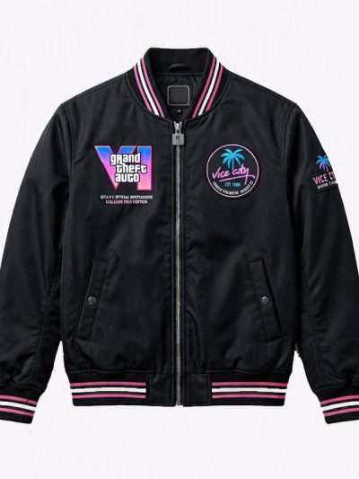 GTA 6 Event Edition Black Bomber Jacket