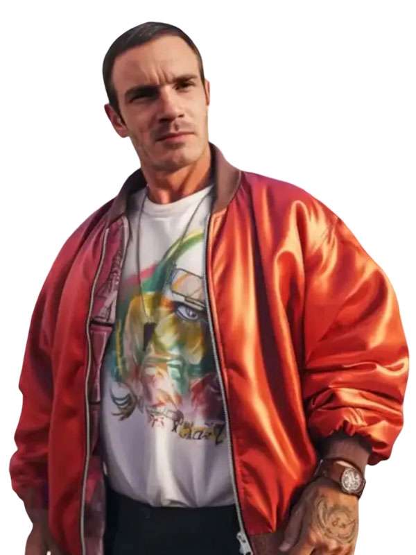 Felix GTA 6 Orange Bomber Jacket