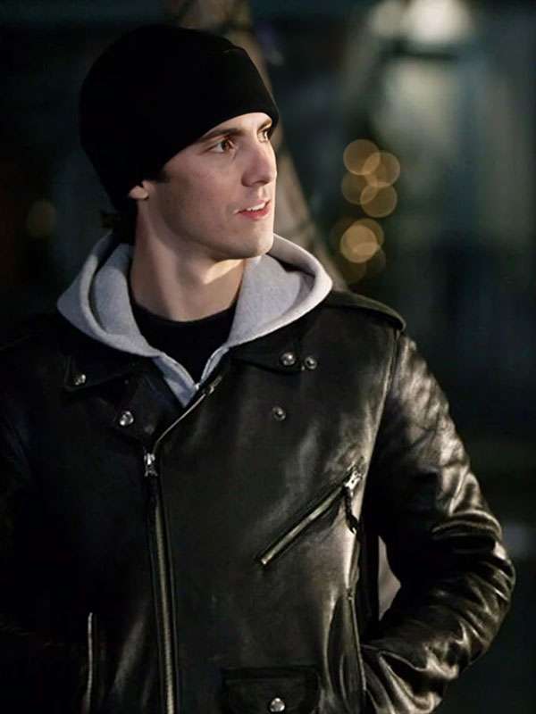 Gilmore Girls Jess Mariano Black Leather Jacket
