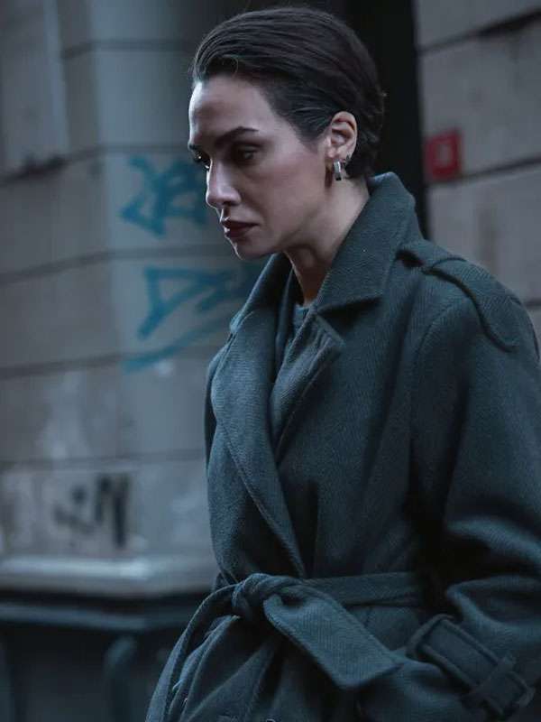 Graveyard S03 Birce Akalay Grey Wool Trench Coat