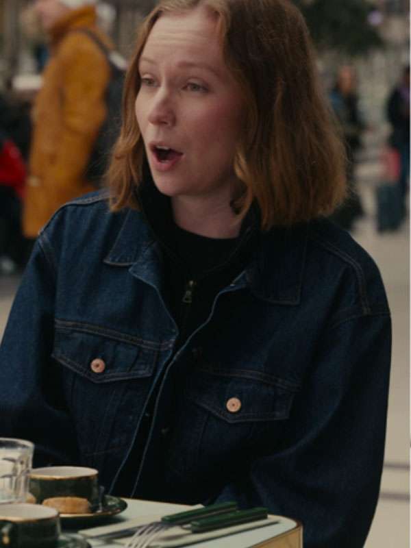 Hacks S05 Ava Daniels Blue Trucker Denim Jacket