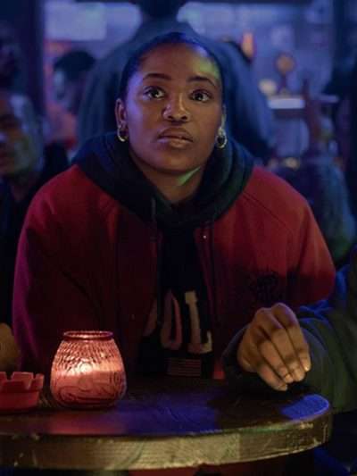 Hailey Kilgore Power Book III Raising Kanan Red Bomber Jacket