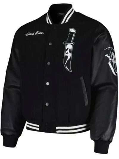 Ghost Face Black Varsity Jacket