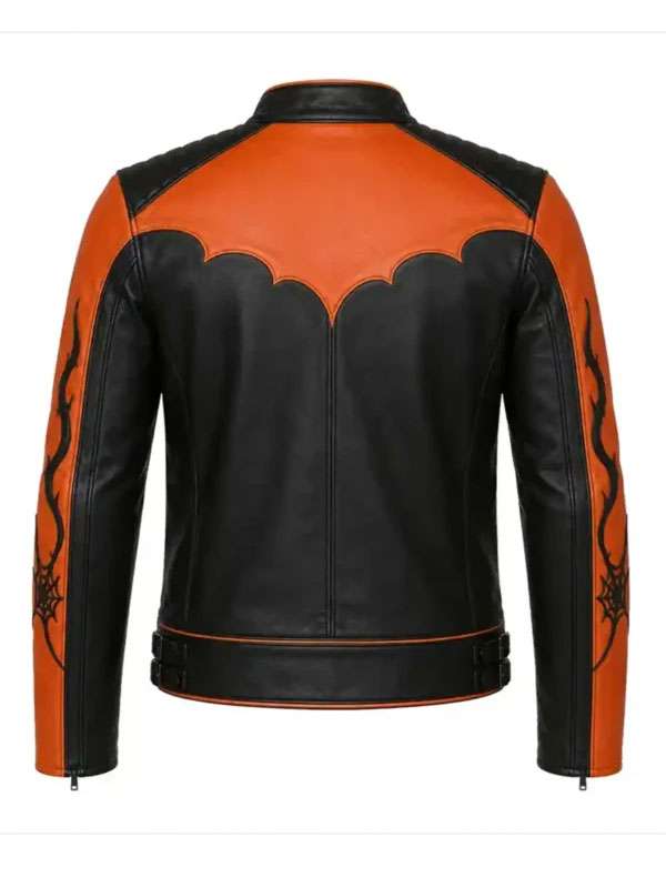 Halloween Pumpkin Orange and Black Racing Jacket