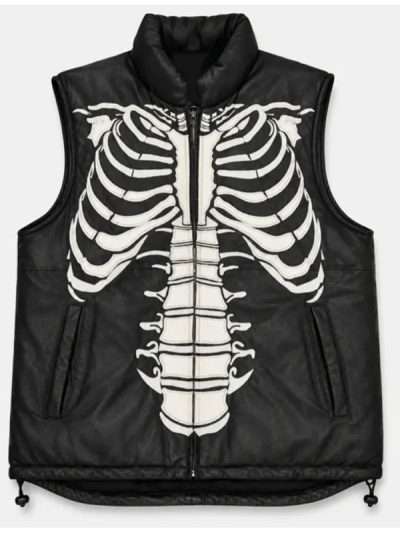 Vintage Skeleton Puffer Vest