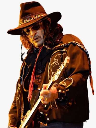 Hollywood Vampires Johnny Depp Cardiff Castle 2026 Black Jacket