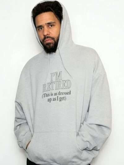 J. Cole I’m Retired Gray Hoodie