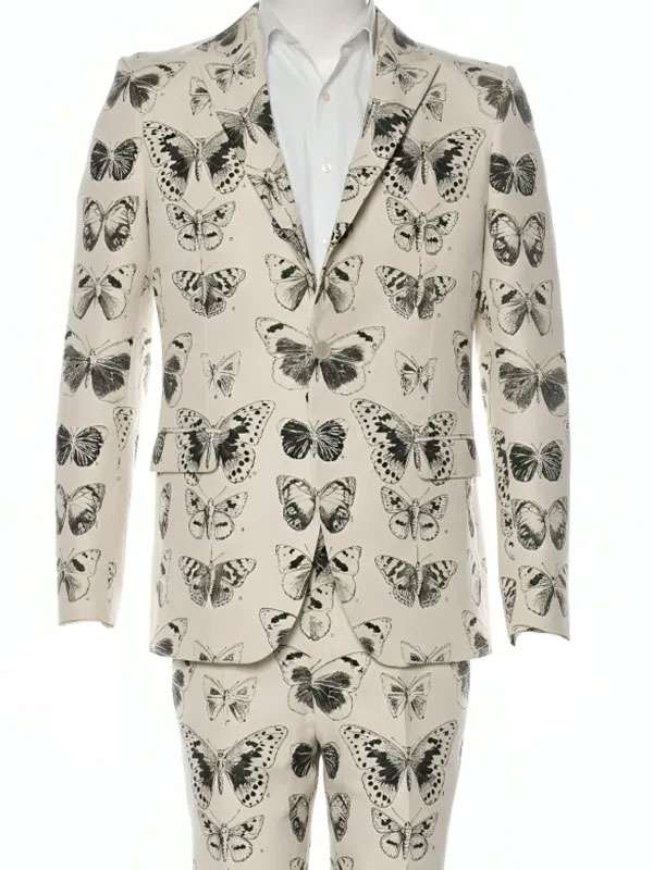 Jake Maskall The Royals S03 Butterfly Print Suit