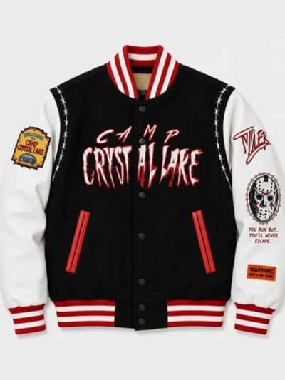 Jason Voorhees Camp Crystal Lake Varsity Letterman Jacket
