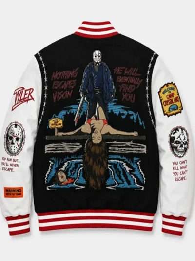 Jason Voorhees Camp Crystal Lake Varsity Jacket