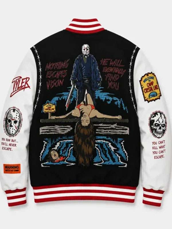 Jason Voorhees Camp Crystal Lake Varsity Jacket