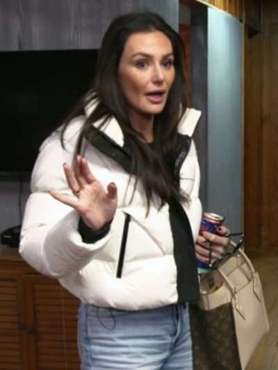 Jenni Farley Jersey Shore Family Vacation S09 White Puffer Jacket