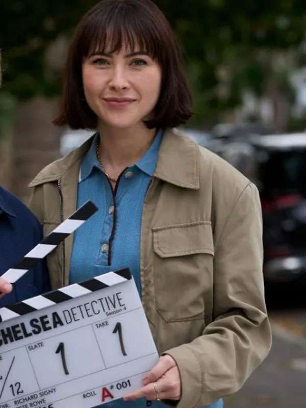 Layla Walsh The Chelsea Detective S04 Khaki Cropped Jacket