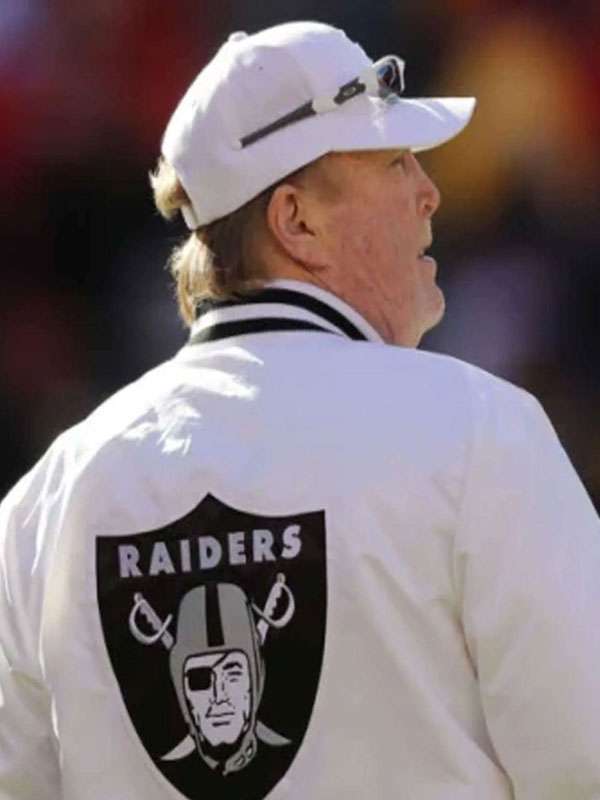 Mark Davis Las Vegas Raiders White Jacket