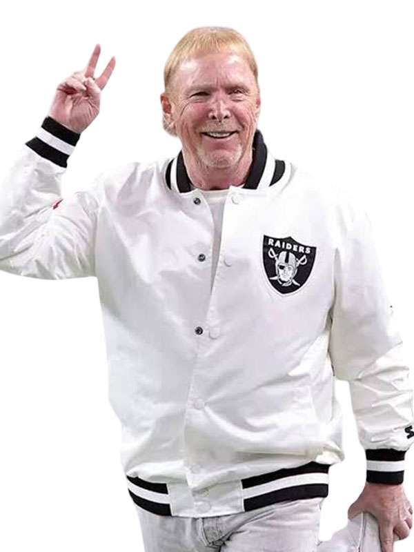 Mark Davis Las Vegas Raiders Varsity Jacket