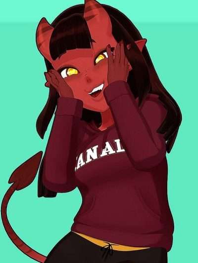 Merudiana Meru the Succubus Canada Hoodie