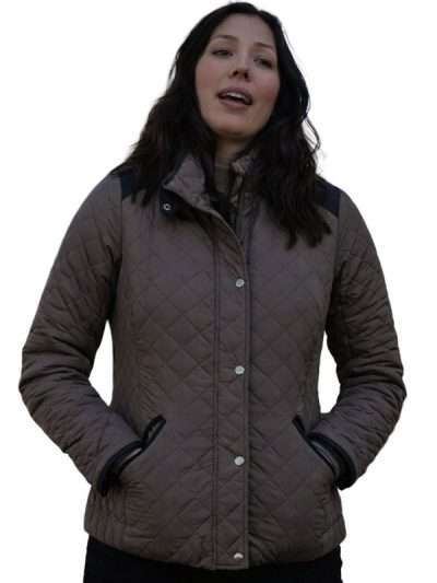 Michaela Conlin Grey Quilted Jacket