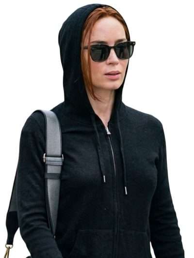 Emily Blunt NYC Black Hoodie