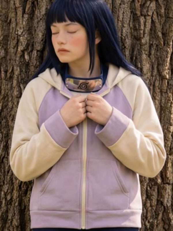 Naruto The Movie Naruto Uzumaki Purple and Cream Hoodie