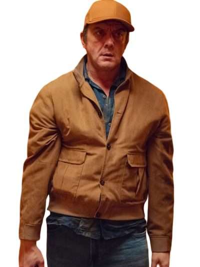 Peter Serafinowicz Hit Point Brown Jacket
