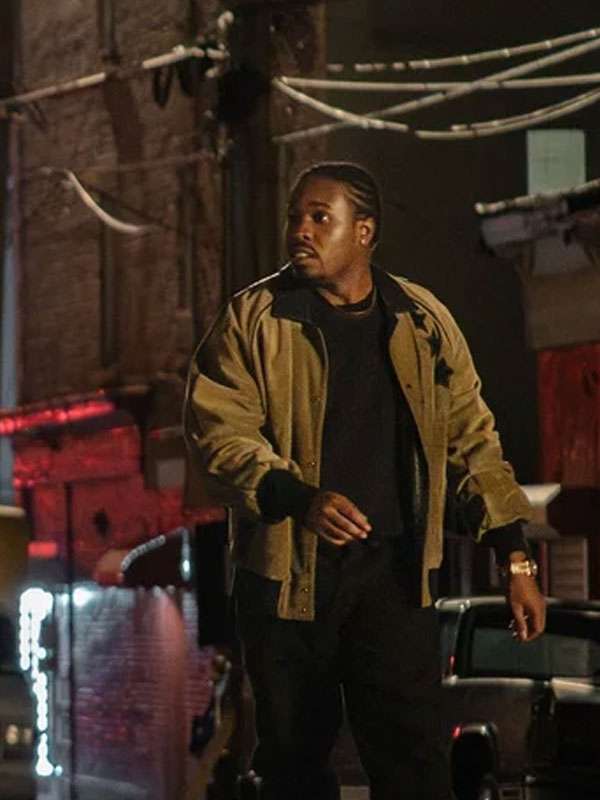Power Book III Raising Kanan Shameik Moore Brown Suede Bomber Jacket