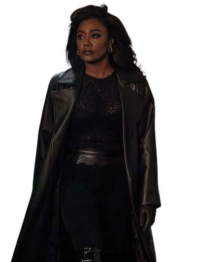 Raquel Thomas Power Book III Raising Kanan 2026 Black Leather Coat