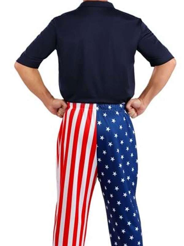 Rex Kwon Do American Flag Pants Costume
