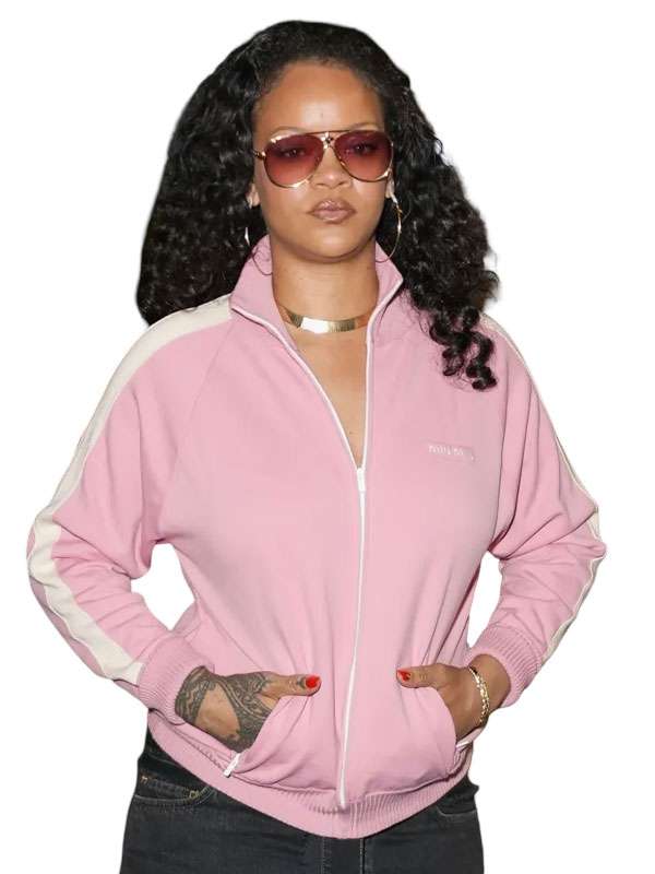 NYC 2026 Rihanna Pink Track Jacket