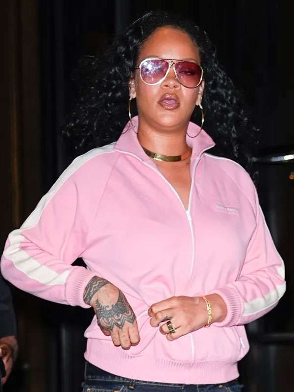 Rihanna 2026 Pink Track Jacket