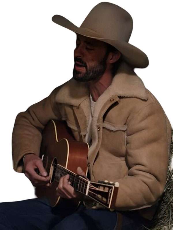 Ryan Bingham Shearling Suede Leather Jacket