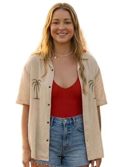 Outer Banks S05 Sarah Cameron Palm Tree Shirt