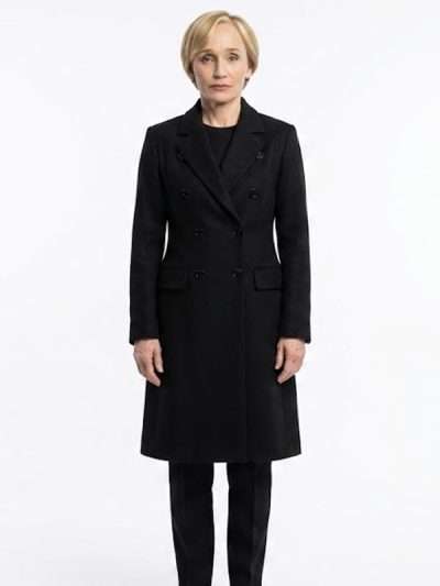 Diana Taverner Slow Horses S06 Black Coat