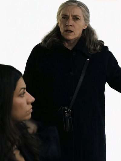 Kristin Scott Slow Horses S06 Black Wool Coat