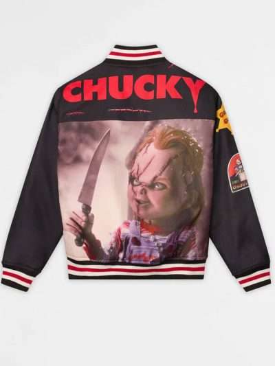 Halloween Chucky Black Varsity Jacket
