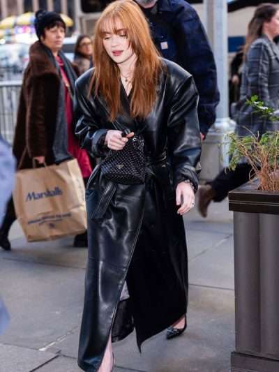 Spider-Man Brand New Day 2026 Sadie Sink Black Leather Trench Coat