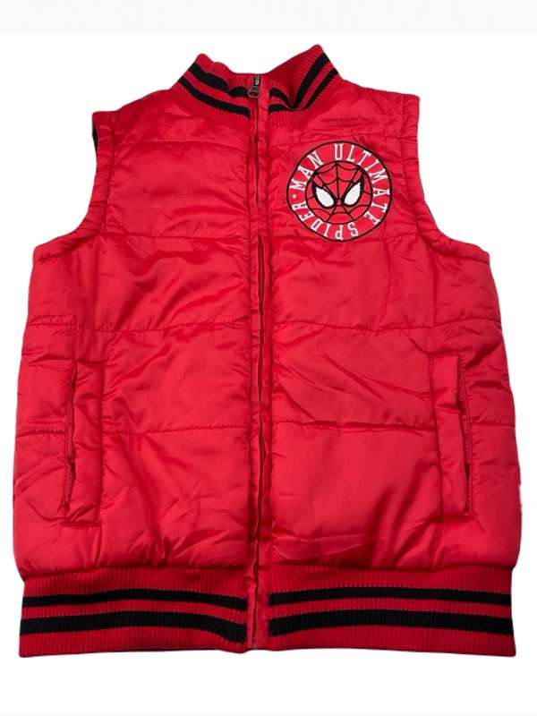 Unisex Spider-Man Red Puffer Vest