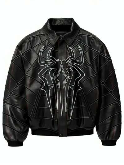 Spider-Man Zendaya Black Leather Jacket