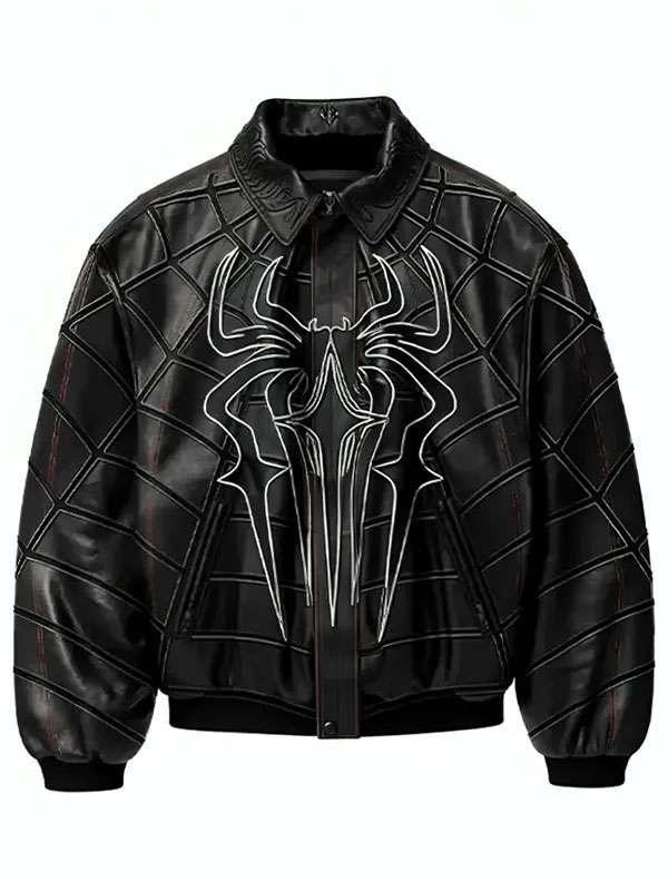 Spider-Man Zendaya Black Leather Jacket